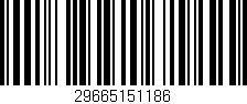 Código de barras (EAN, GTIN, SKU, ISBN): '29665151186'