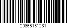 Código de barras (EAN, GTIN, SKU, ISBN): '29665151261'