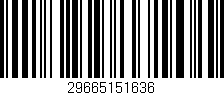 Código de barras (EAN, GTIN, SKU, ISBN): '29665151636'
