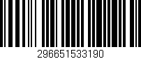 Código de barras (EAN, GTIN, SKU, ISBN): '296651533190'