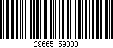 Código de barras (EAN, GTIN, SKU, ISBN): '29665159038'