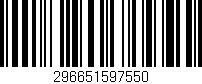 Código de barras (EAN, GTIN, SKU, ISBN): '296651597550'