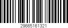 Código de barras (EAN, GTIN, SKU, ISBN): '29665161321'