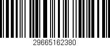 Código de barras (EAN, GTIN, SKU, ISBN): '29665162380'