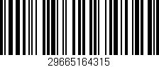 Código de barras (EAN, GTIN, SKU, ISBN): '29665164315'