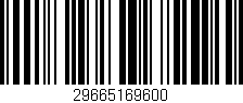 Código de barras (EAN, GTIN, SKU, ISBN): '29665169600'