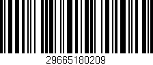 Código de barras (EAN, GTIN, SKU, ISBN): '29665180209'