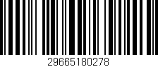 Código de barras (EAN, GTIN, SKU, ISBN): '29665180278'