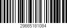 Código de barras (EAN, GTIN, SKU, ISBN): '29665181084'