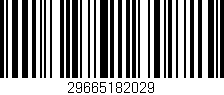 Código de barras (EAN, GTIN, SKU, ISBN): '29665182029'