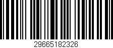 Código de barras (EAN, GTIN, SKU, ISBN): '29665182326'