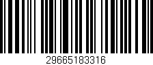 Código de barras (EAN, GTIN, SKU, ISBN): '29665183316'