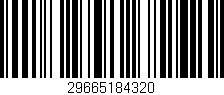 Código de barras (EAN, GTIN, SKU, ISBN): '29665184320'