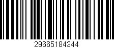 Código de barras (EAN, GTIN, SKU, ISBN): '29665184344'