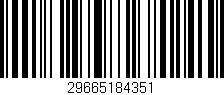 Código de barras (EAN, GTIN, SKU, ISBN): '29665184351'