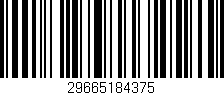 Código de barras (EAN, GTIN, SKU, ISBN): '29665184375'