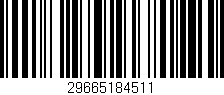 Código de barras (EAN, GTIN, SKU, ISBN): '29665184511'