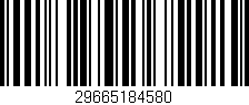 Código de barras (EAN, GTIN, SKU, ISBN): '29665184580'