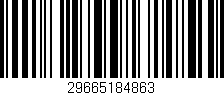 Código de barras (EAN, GTIN, SKU, ISBN): '29665184863'