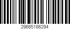 Código de barras (EAN, GTIN, SKU, ISBN): '29665186294'