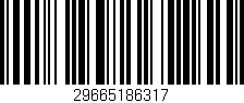 Código de barras (EAN, GTIN, SKU, ISBN): '29665186317'