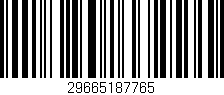 Código de barras (EAN, GTIN, SKU, ISBN): '29665187765'