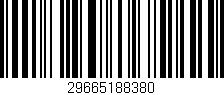Código de barras (EAN, GTIN, SKU, ISBN): '29665188380'