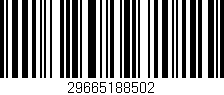 Código de barras (EAN, GTIN, SKU, ISBN): '29665188502'