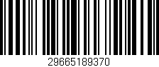 Código de barras (EAN, GTIN, SKU, ISBN): '29665189370'