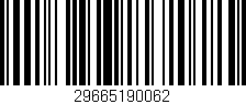 Código de barras (EAN, GTIN, SKU, ISBN): '29665190062'