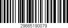Código de barras (EAN, GTIN, SKU, ISBN): '29665190079'
