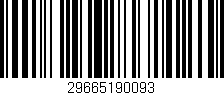 Código de barras (EAN, GTIN, SKU, ISBN): '29665190093'