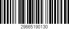 Código de barras (EAN, GTIN, SKU, ISBN): '29665190130'