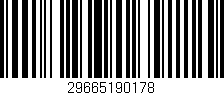 Código de barras (EAN, GTIN, SKU, ISBN): '29665190178'