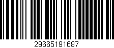 Código de barras (EAN, GTIN, SKU, ISBN): '29665191687'