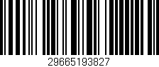 Código de barras (EAN, GTIN, SKU, ISBN): '29665193827'