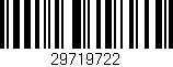 Código de barras (EAN, GTIN, SKU, ISBN): '29719722'
