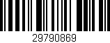 Código de barras (EAN, GTIN, SKU, ISBN): '29790869'