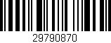Código de barras (EAN, GTIN, SKU, ISBN): '29790870'
