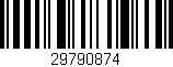 Código de barras (EAN, GTIN, SKU, ISBN): '29790874'
