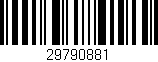 Código de barras (EAN, GTIN, SKU, ISBN): '29790881'