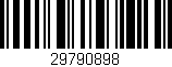 Código de barras (EAN, GTIN, SKU, ISBN): '29790898'