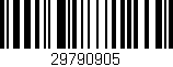 Código de barras (EAN, GTIN, SKU, ISBN): '29790905'