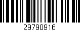 Código de barras (EAN, GTIN, SKU, ISBN): '29790916'
