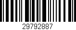 Código de barras (EAN, GTIN, SKU, ISBN): '29792887'