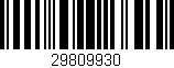 Código de barras (EAN, GTIN, SKU, ISBN): '29809930'