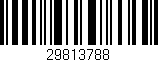 Código de barras (EAN, GTIN, SKU, ISBN): '29813788'