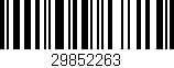 Código de barras (EAN, GTIN, SKU, ISBN): '29852263'