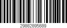 Código de barras (EAN, GTIN, SKU, ISBN): '29882895689'