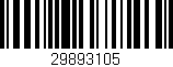 Código de barras (EAN, GTIN, SKU, ISBN): '29893105'